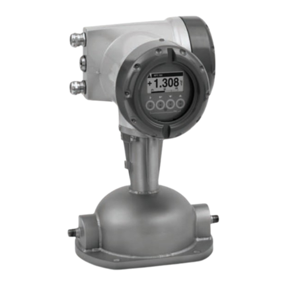 KROHNE OPTIMASS 3400 Quick Start