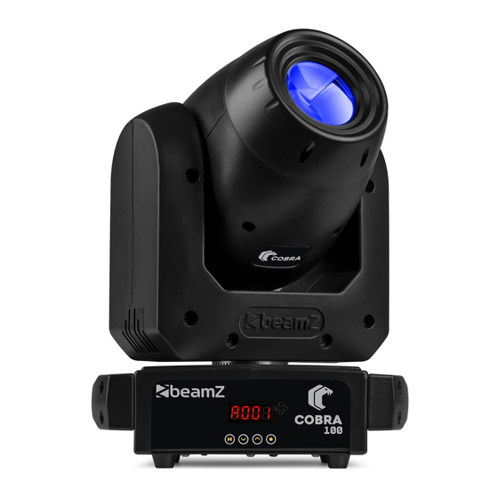 Beamz Cobra 100 Spot User Manual