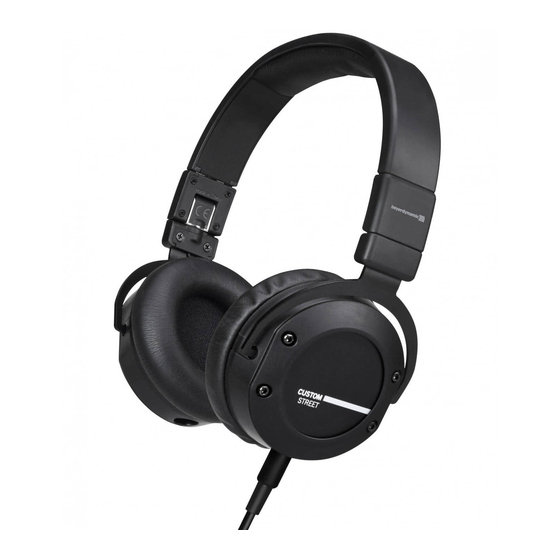 Beyerdynamic CUSTOM STREET User Manual