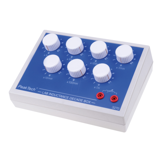 PeakTech 3270 Operation Manual
