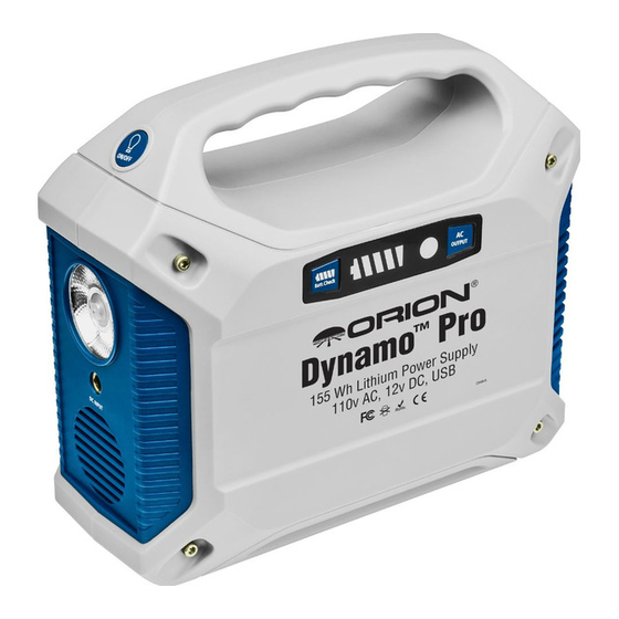 Orion Dynamo Pro Series Instruction Manual