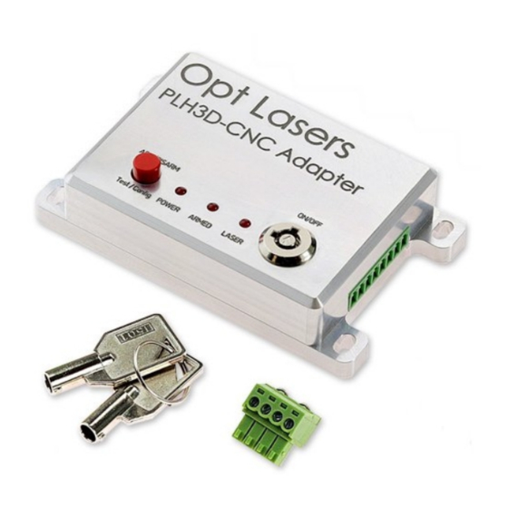 Opt Lasers GRAV PLH3D-CNC Product User Manual