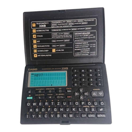 Casio DX-500HG Service Manual And Parts List
