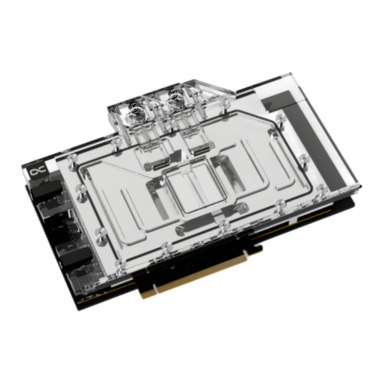 Alphacool Eisblock Aurora Acryl RTX 4070TI TUF Gaming Manual