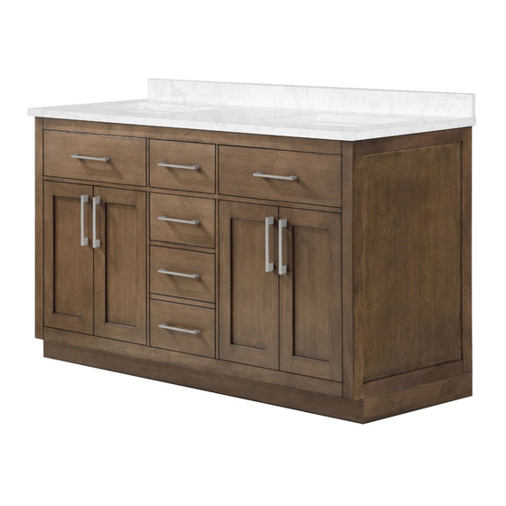 OVE ATHEA 60 Double Sink Vanity Manuals