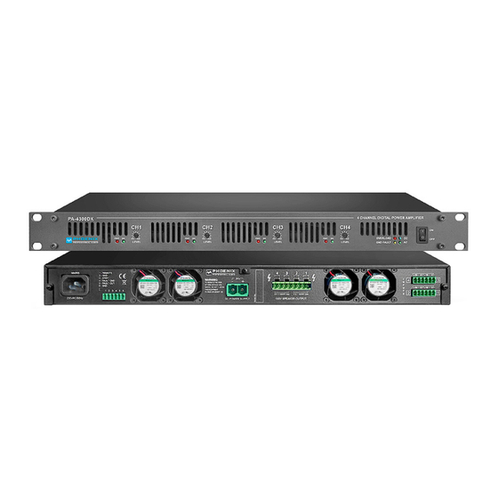 Phoenix PA-4300DX Instruction Manual