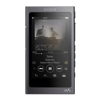 Sony NW-A47 Quick Start Manual