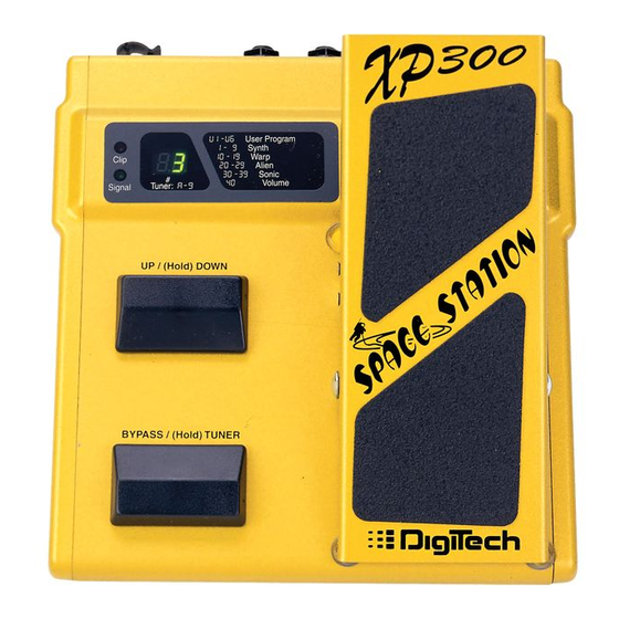 DigiTech XP300 Owner's Manual