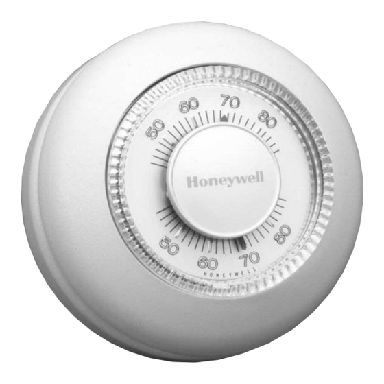 Honeywell CT87A round Installation Instructions Manual
