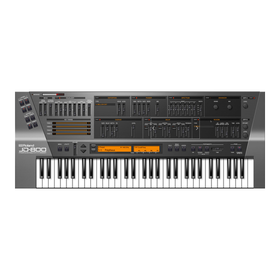Roland JD-800 Service Notes