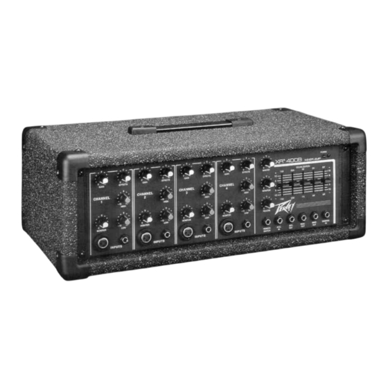 Peavey XR 400B Operating Manual