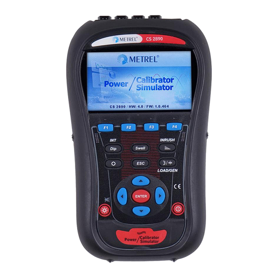 METREL CS 2890 Instruction Manual