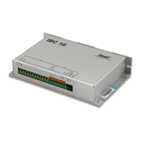 Isel IBC 10 User Manual
