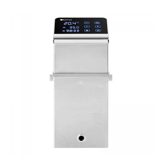 Royal Catering SOUS-VIDE User Manual