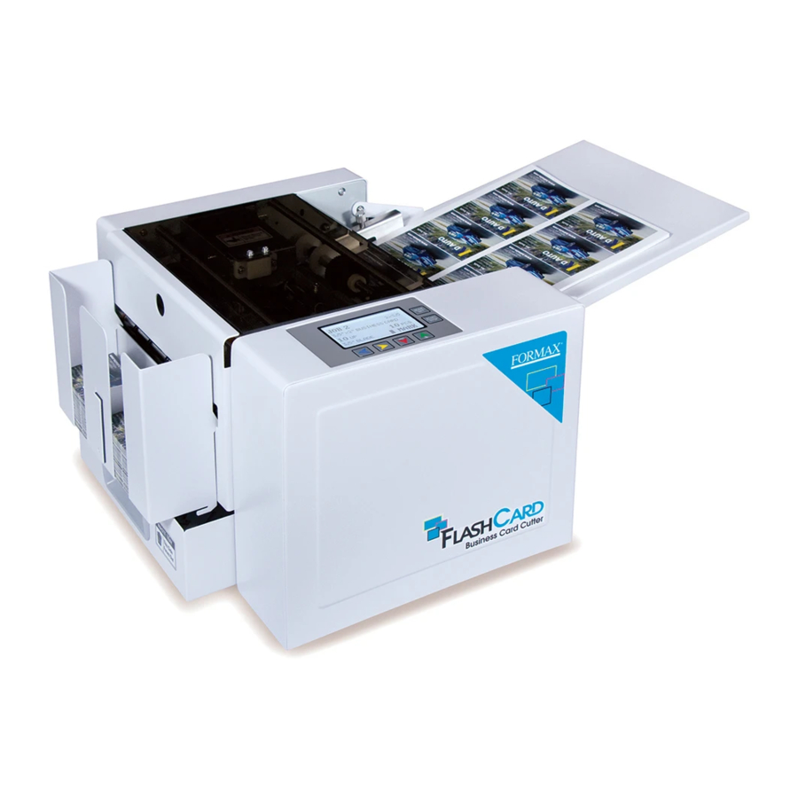 Formax FlashCard Operator's Manual