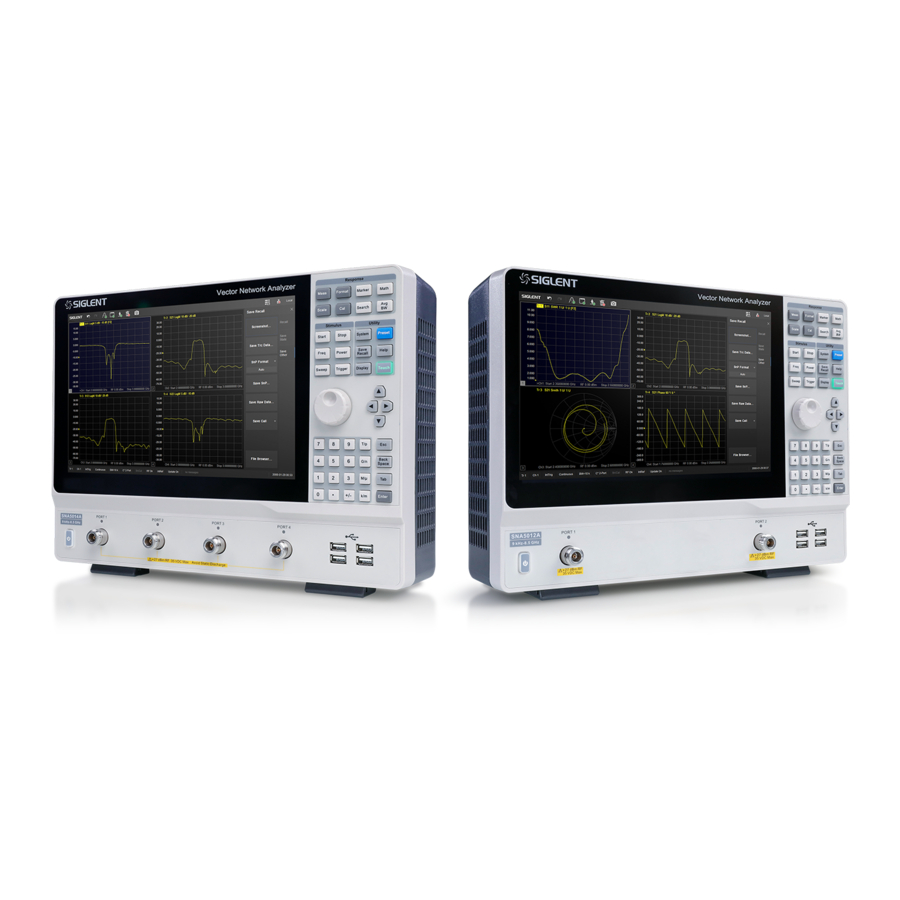 SIGLENT SNA5000A Quick Start Manual