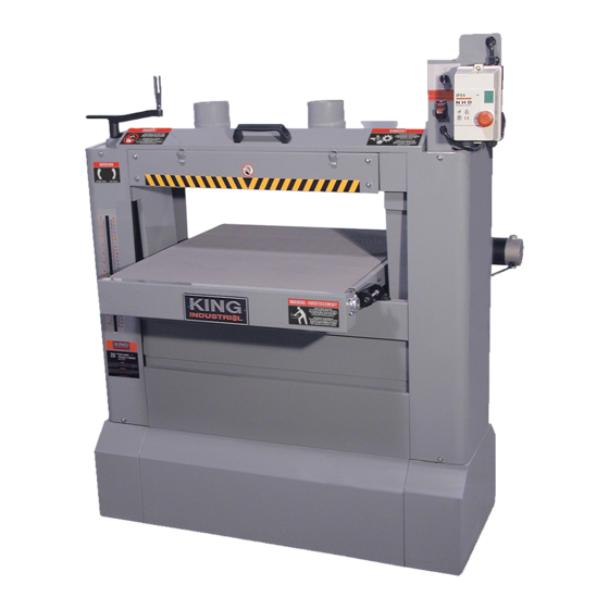 User Manuals: King Industrial KC-26-1-D Drum Sander