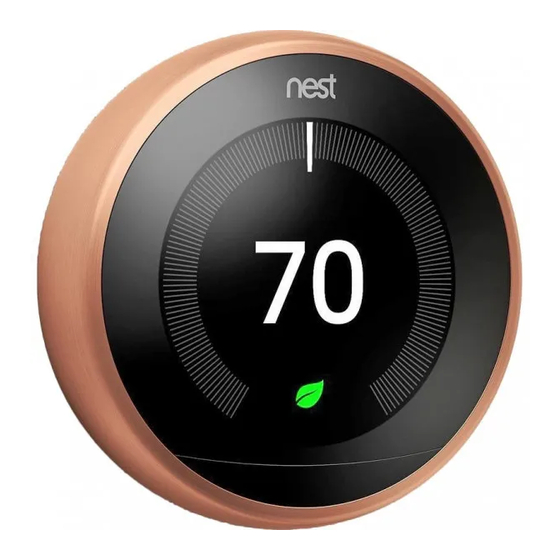 Google Nest Thermostat Manual