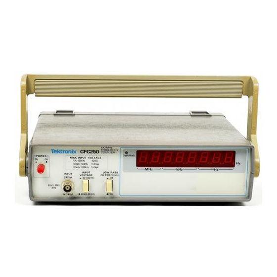 Tektronix CFC250 Service Manual