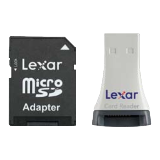 Lexar MOBILE CARD READER Datasheet