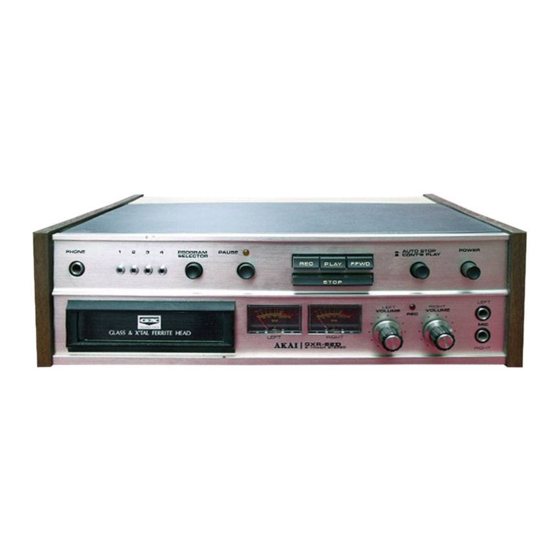 Akai GXR-82 Operator's Manual