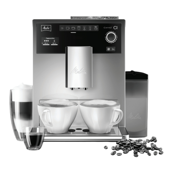 Melitta Caffeo Coffee Intelligence Operating Instructions Manual