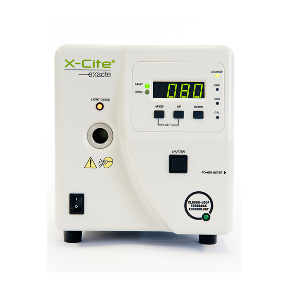 X-Cite Exacte User Manual