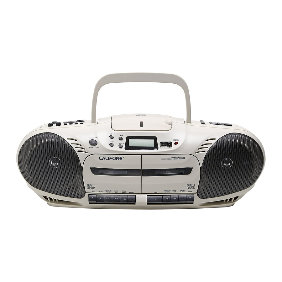 Califone Performer Plus 2455AV-03 User Manual