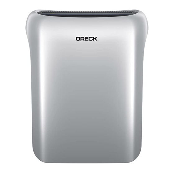 User Manuals: Oreck Air Response WK16000 HEPA Purifier