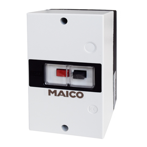 Maico MVE 10-1 Installation Instructions Manual