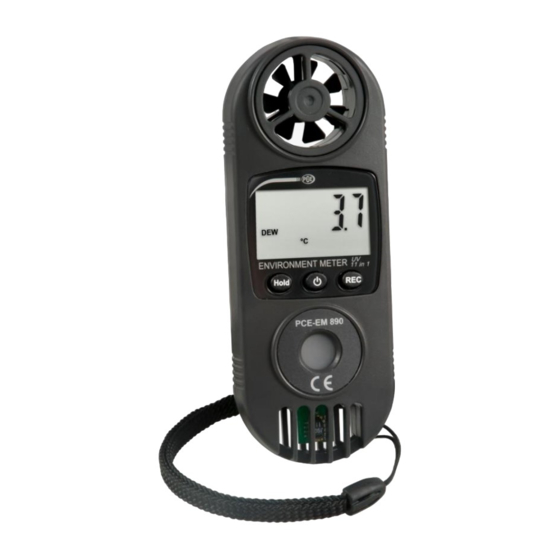 PCE Instruments PCE-EM 890 User Manual