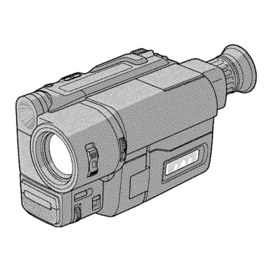 Sony Handycam Vision VideoHi8 CCD- TRV36 Operating Instructions Manual