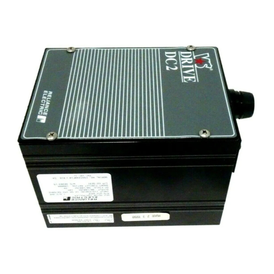 Rockwell Automation RELIANCE ELECTRIC V*S DC2-40U Instruction Bulletin For Installing, Operating, And Maintaining