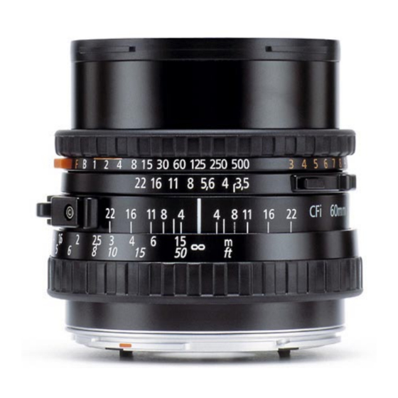 Hasselblad Distagon CFi 3.5/60 Specification Sheet