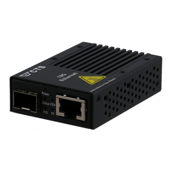 CTS MCT-5002SFP+ User Manual