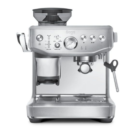 Sage Barista Express Impress SES876 Quick Manual