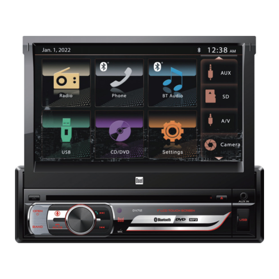Dual DV712 Installation & Owner's Manual