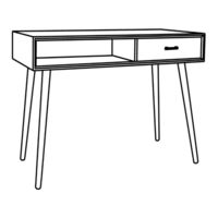 Safavieh Furniture DSK5700 Quick Assembly Instructions