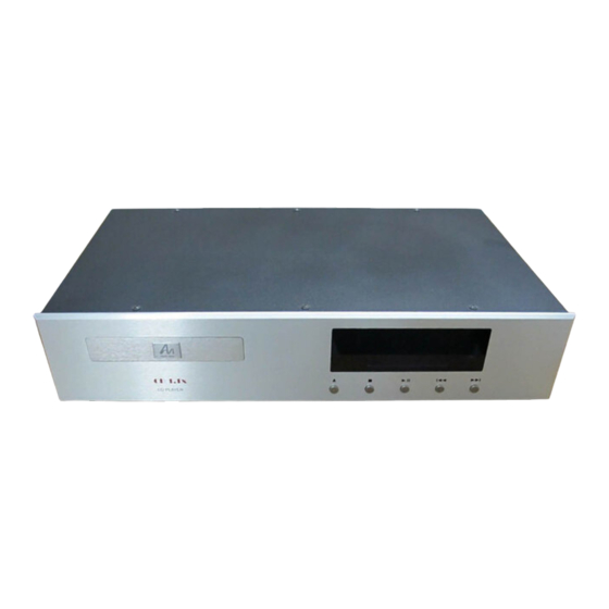 Audio Note CD 1.1x Owner's Information