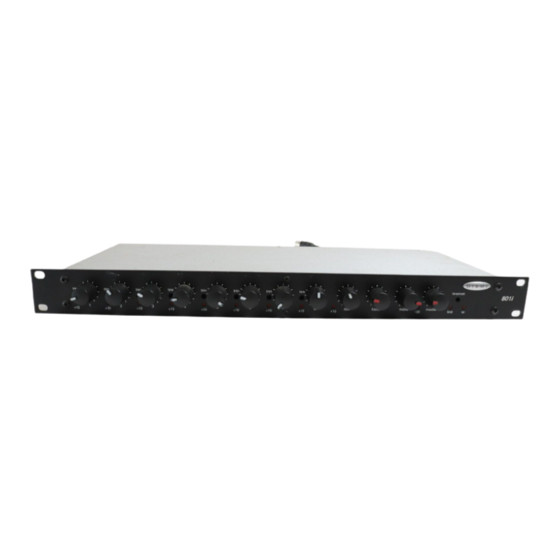 Biamp 801I Operation Manual