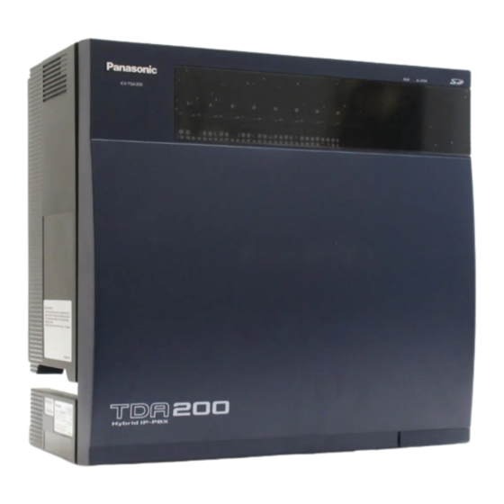Panasonic KX-TDA30 User Manual