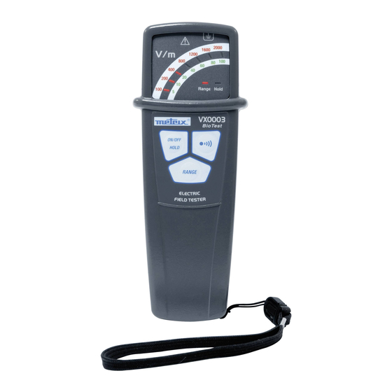 Metrix VX0003 BioTest Manuals