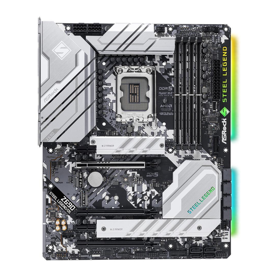 ASROCK Z690 Steel Legend/D5 User Manual