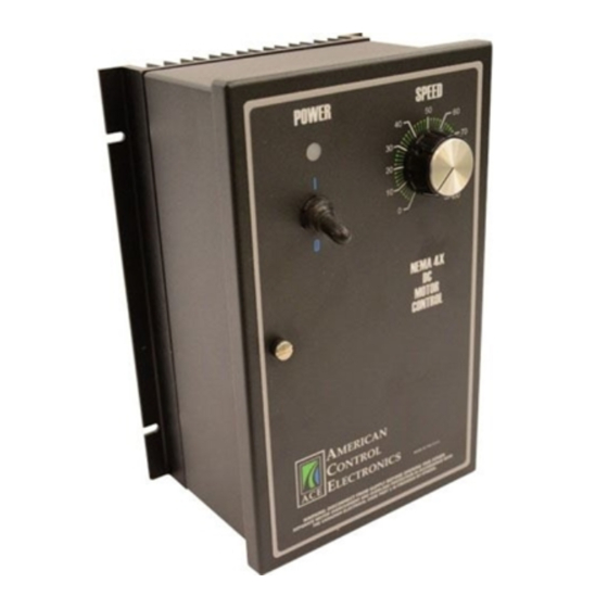 American Control Electronics PWL440-10 Quick Start Manual