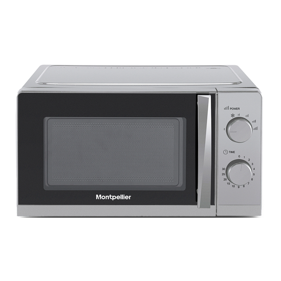 montpellier MMW20SIL Installation And Operating Instructions Manual