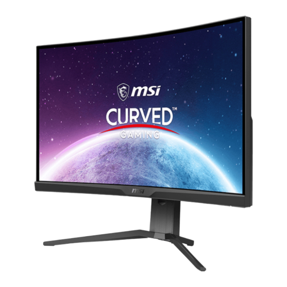 MSI MAG 275CQRF-QD User Manual