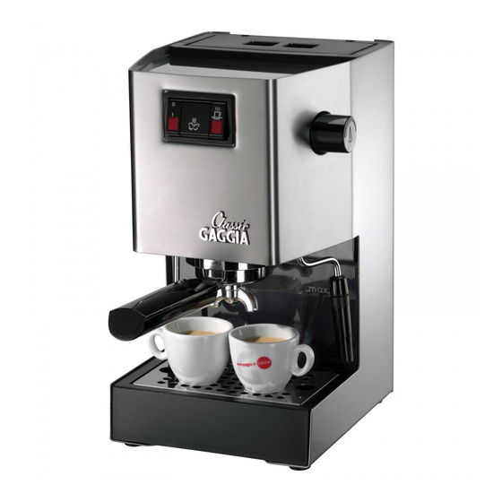 Gaggia CLASSIC Operating Instructions Manual