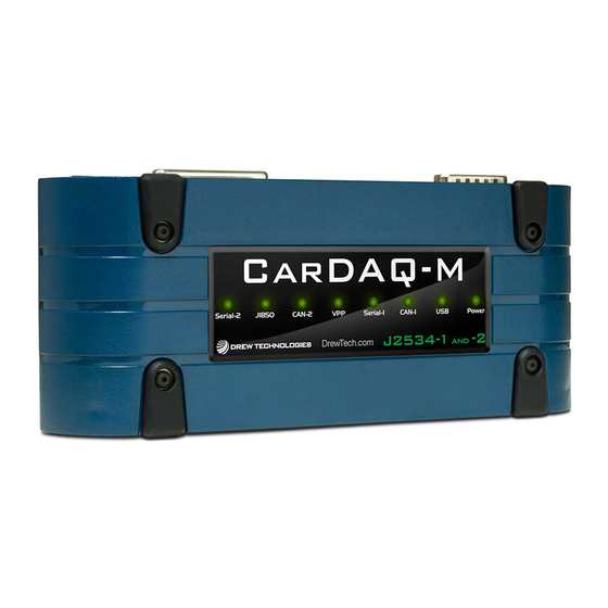 Drew Technologies CarDAQ-M J2534-1&2 Module Quick Start Manual