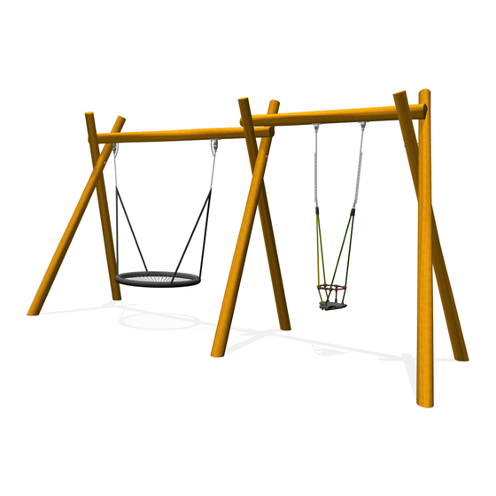 BOERPLAY Multi Swing with bird's nest swing 120cm H2.5 Manual