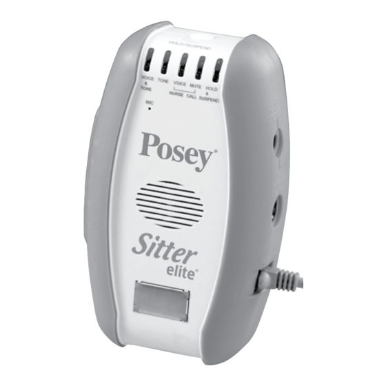 TIDI Posey Sitter Elite 8345 Instruction Manual